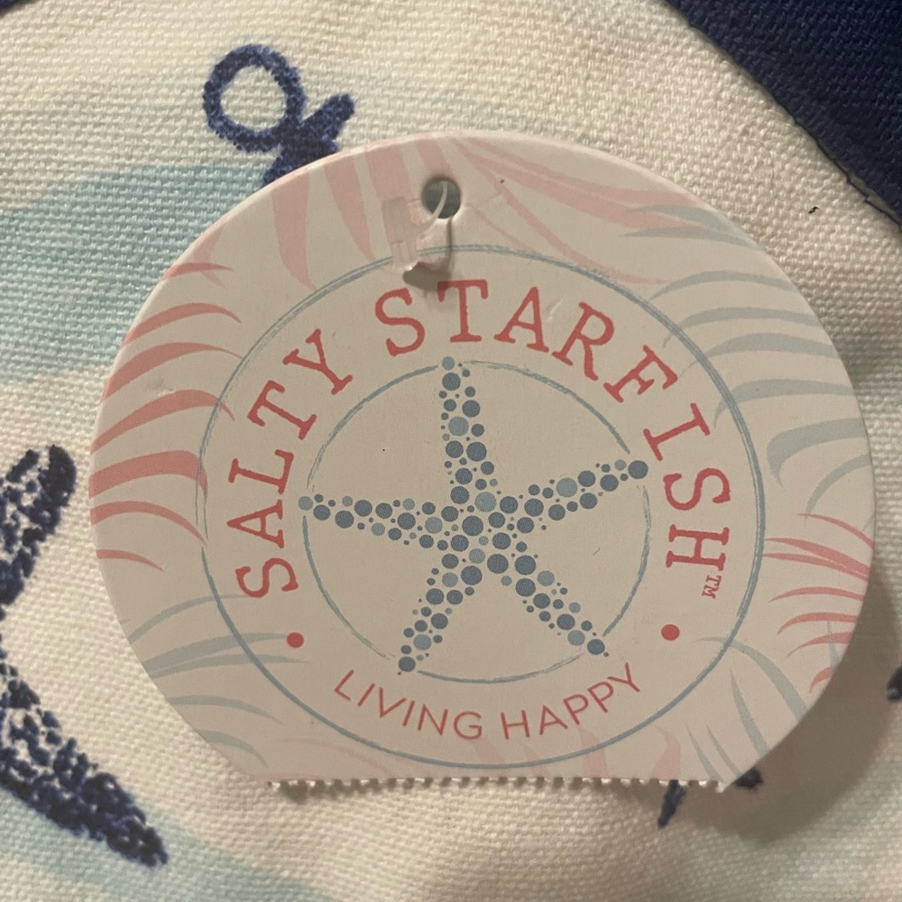 Blue and White Tote Bag